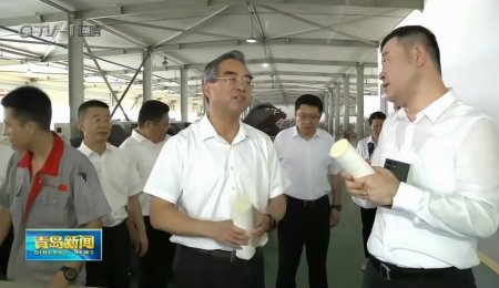 青島市委書記曾贊榮親臨?？萍颜{(diào)研，為企業(yè)創(chuàng)新發(fā)展點(diǎn)贊！
